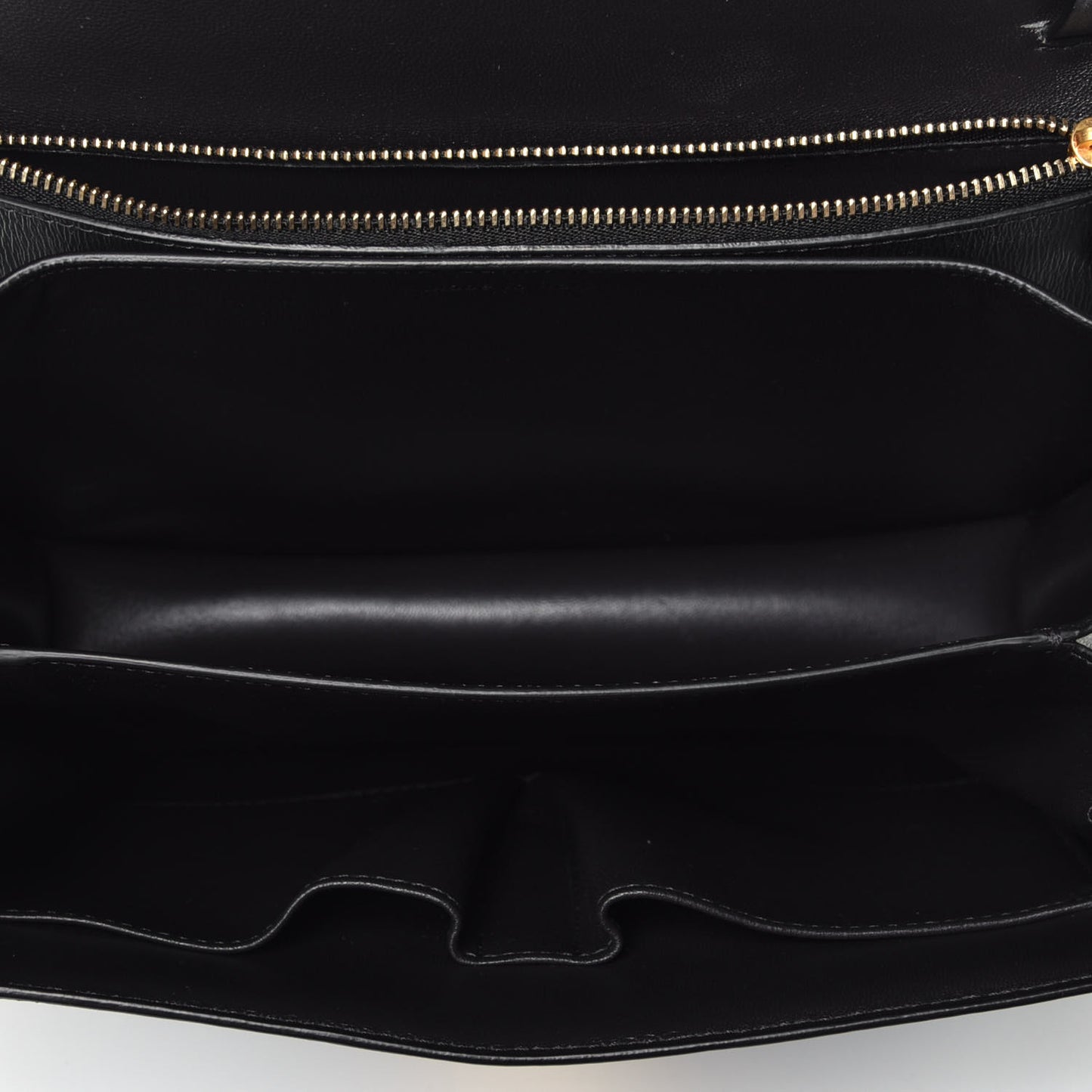 Liege Calfskin Medium Classic Box Flap Bag Black