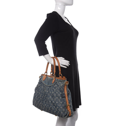 Louis Vuitton Denim Neo Cabby GM Blue 2 of 12