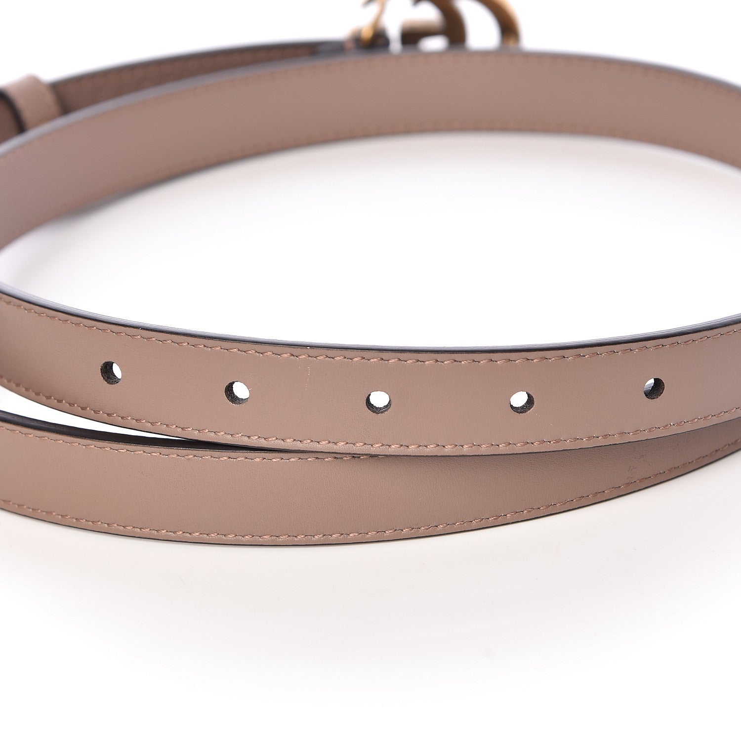 Gucci Calfskin Double G 20mm Belt 90 36 Porcelain Rose 5 of 6