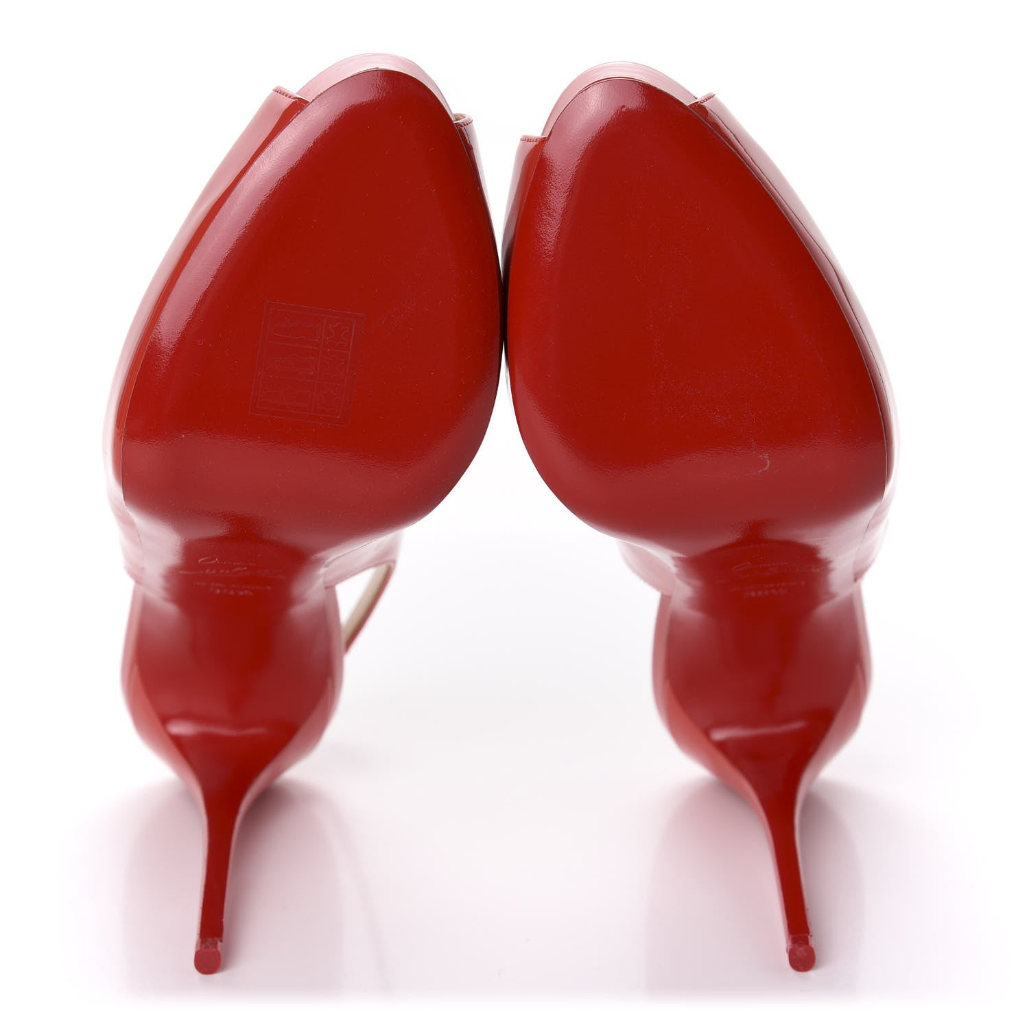 Christian Louboutin Patent Private Number 120 Pumps 39.5 Bisou 5 of 9