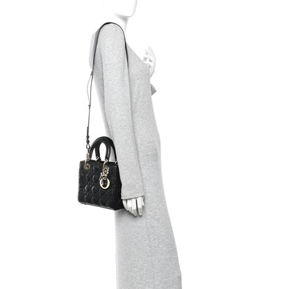 Christian Dior Lambskin Cannage Small My ABCDior Lady Dior Black 2 of 11