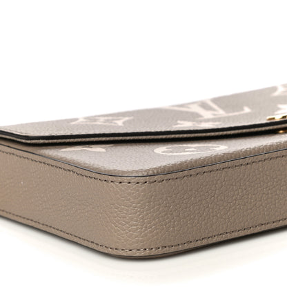 Louis Vuitton Empreinte Monogram Giant Felicie Pochette Tourterelle Creme 11 of 14