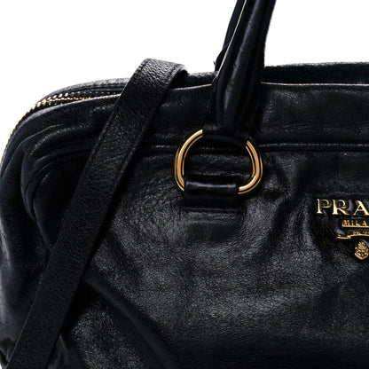 Prada Vitello Shine Bauletto Black 12 of 13