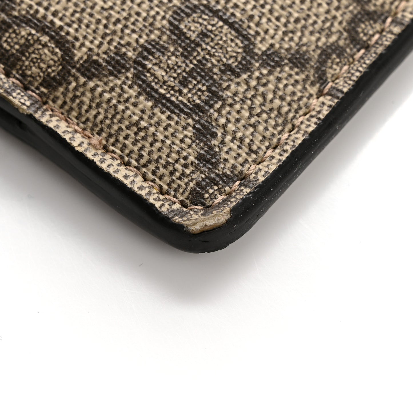 GG Supreme Monogram Neo Vintage Zip Wristlet Pouch Beige New Acero Crop