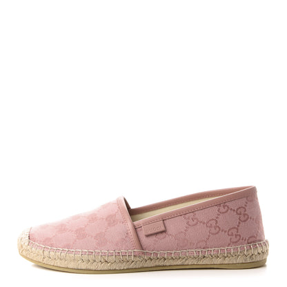 Gucci Monogram Espadrilles 36.5 Soft Pink 1 of 10