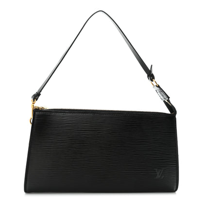 Louis Vuitton Epi Pochette Accessories 24 Black 1 of 8
