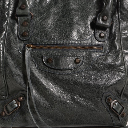 Balenciaga Agneau Classic Hardware S Sunday Tote Anthracite 11 of 12