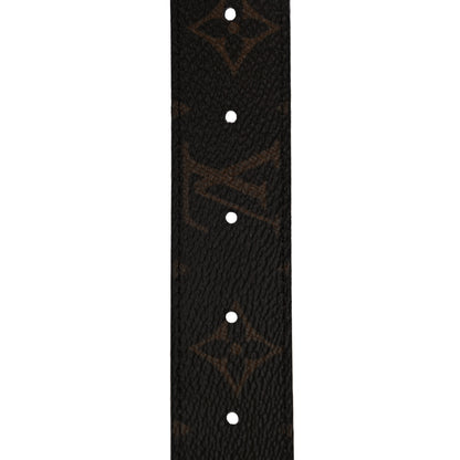 Louis Vuitton Calfskin Monogram 30mm LV Initiales Reversible Belt 80 32 Black 5 of 7