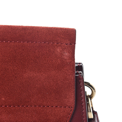 Chloe Calfskin Suede Medium Faye Shoulder Bag Plum Purple 12 of 12