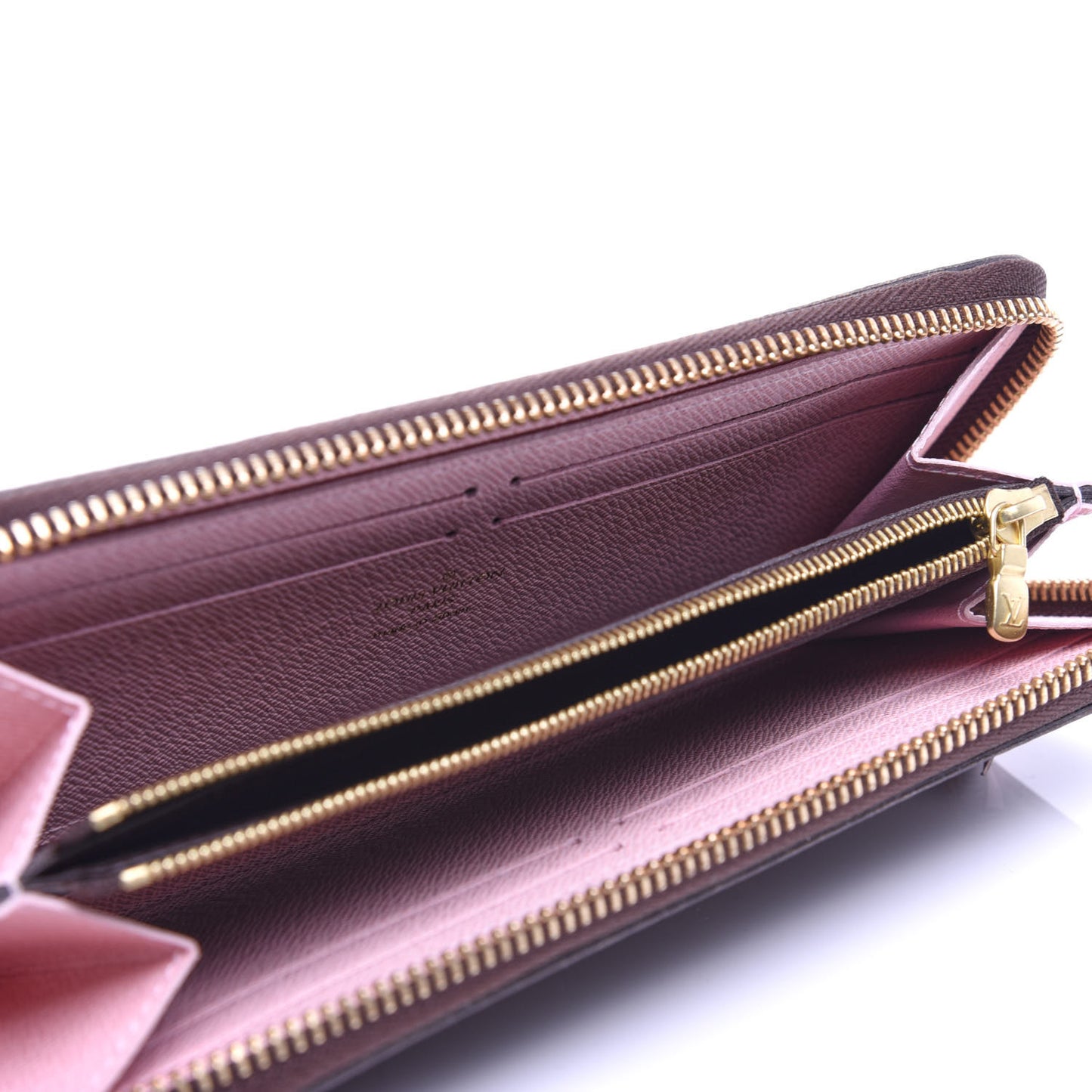 Monogram Clemence Wallet Rose Ballerine