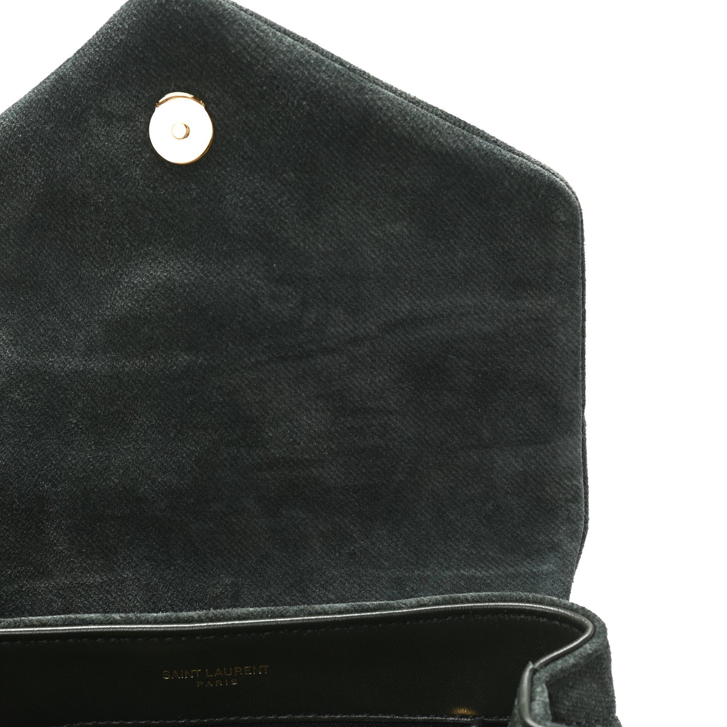 Croute Velour Y Quilted Monogram Toy Loulou Crossbody Bag Dark Forest