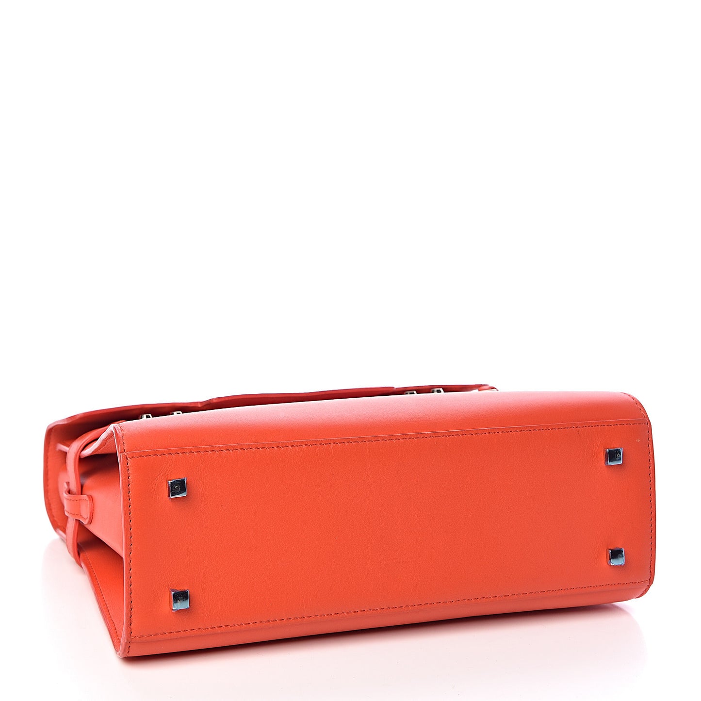 Calfskin MM Tempete Satchel Red