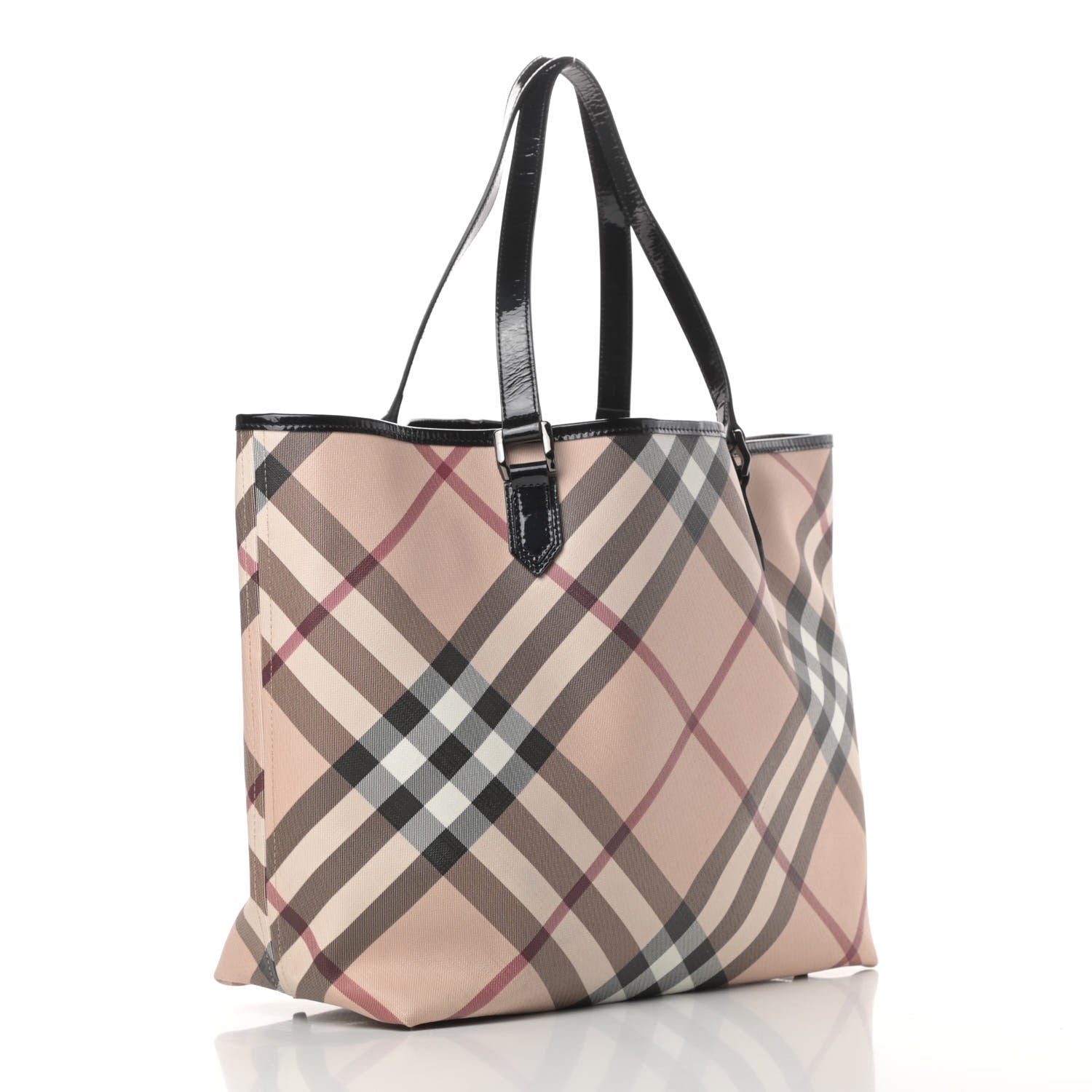 Burberry Nova Check Large Nickie Tote Black 4 of 16