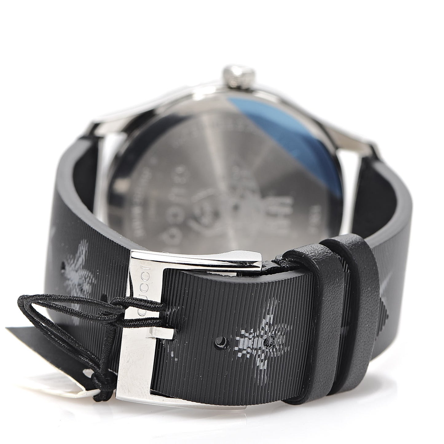 Stainless Steel Calfskin 38mm G-Timeless Bee Star Hologram Quartz Watch Black