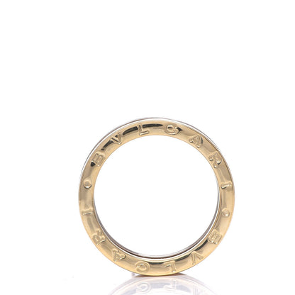 Bulgari 18K Rose White Yellow Gold B.Zero1 3 Band Ring 60 9 3 of 5