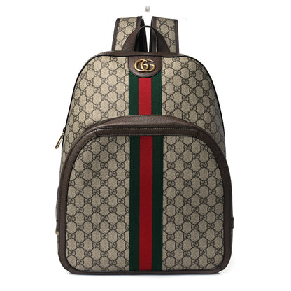 Gucci GG Supreme Monogram Medium Ophidia Day Backpack Brown 1 of 11