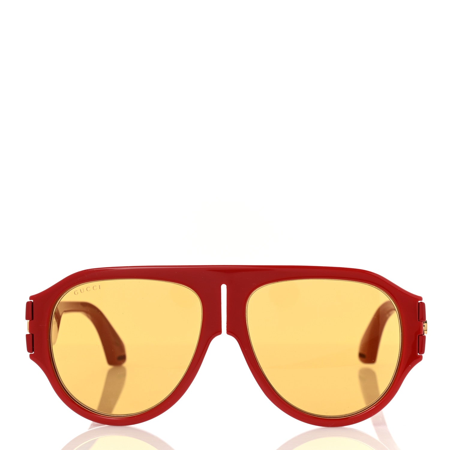 Gucci Acetate Aviator Sunglasses GG0665S Red 2 of 9