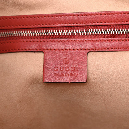 Gucci Calfskin Web Embroidered Medium Dionysus Hobo Hibiscus Red 6 of 17