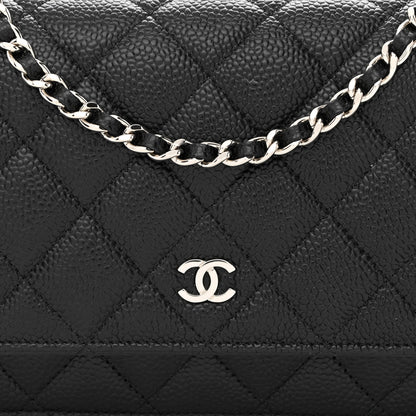 Chanel Caviar Quilted Wallet on Chain WOC Black 9 of 12