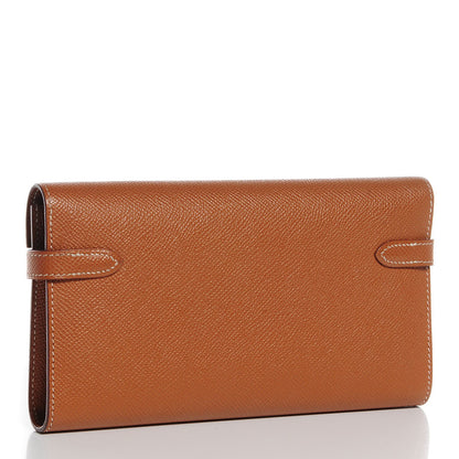 Hermes Epsom Kelly Longue Wallet Gold 3 of 13
