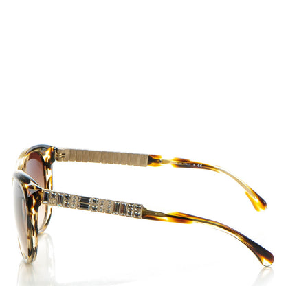Chanel Crystal Baguette Cat Eye Sunglasses 5309-B Tortoise 3 of 5