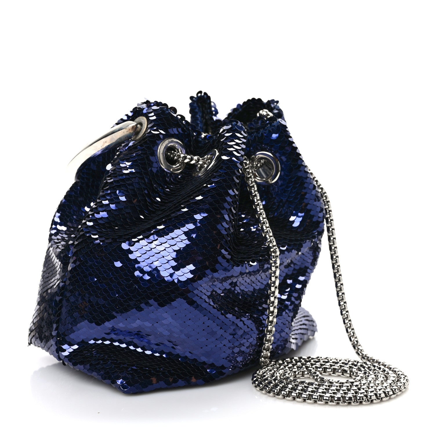 Jimmy Choo Sequin Paillettes Micro Bon Bon Bag Ink 3 of 9