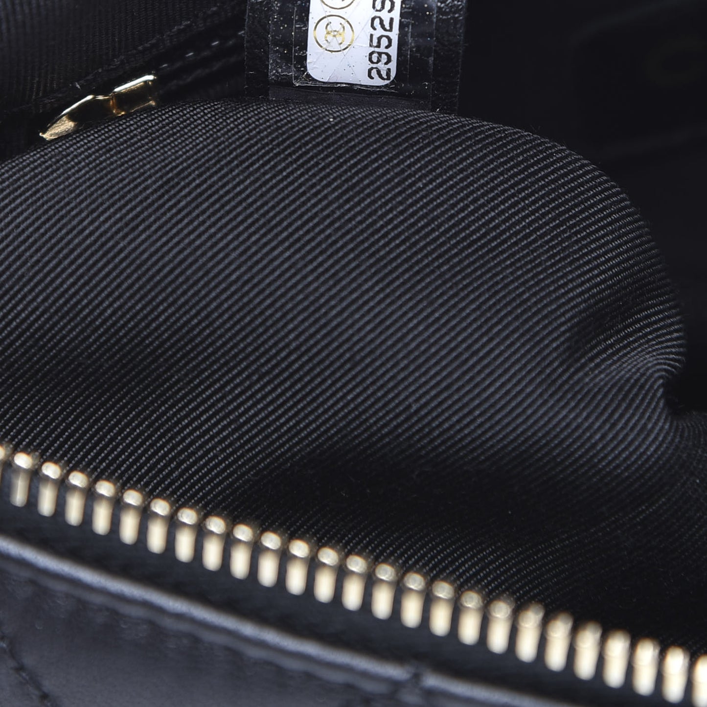 Lambskin Quilted Studded Waist Bag Fanny Pack Black