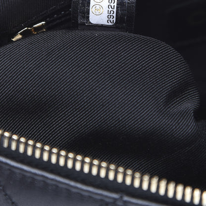 Chanel Lambskin Quilted Studded Waist Bag Fanny Pack Black 7 of 10
