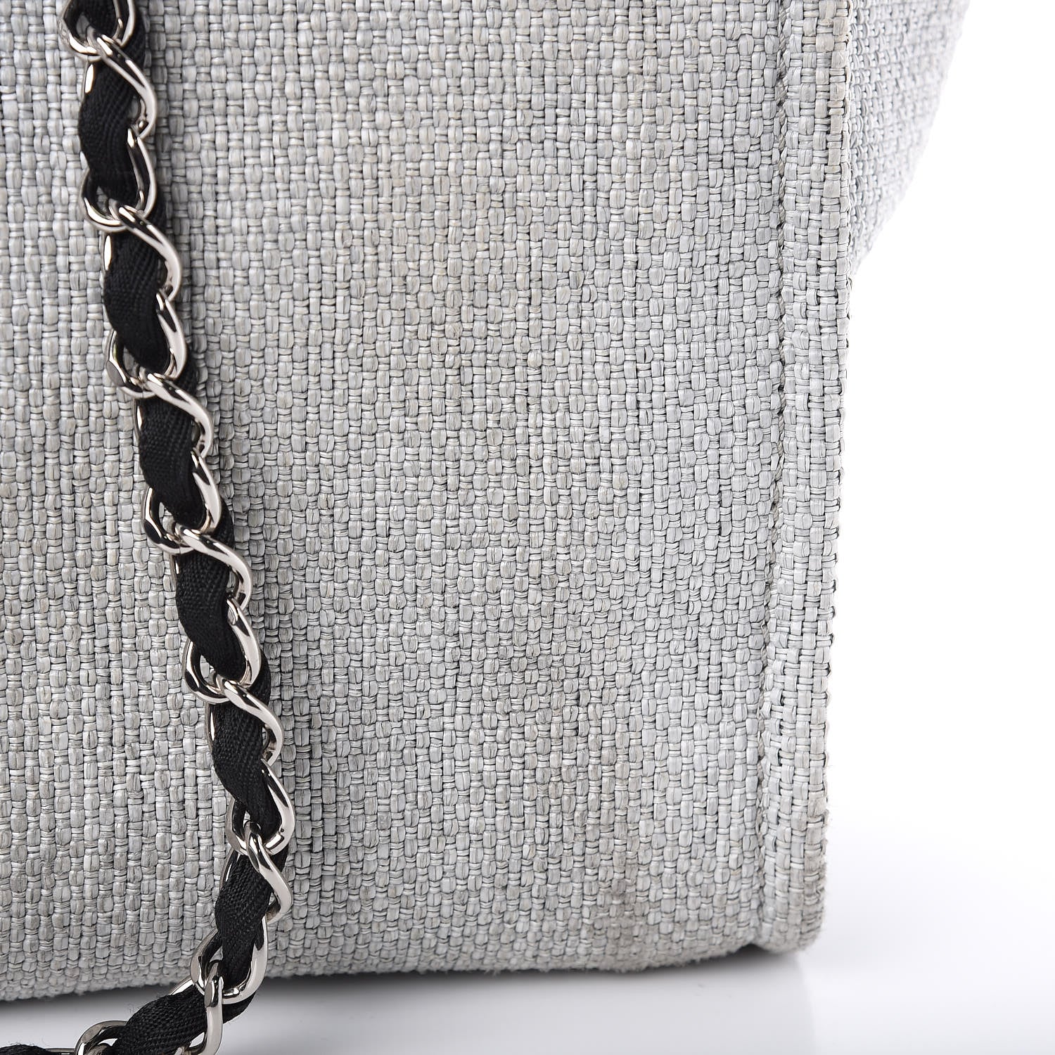 Chanel Canvas Deauville Large Tote Grey 13 of 13