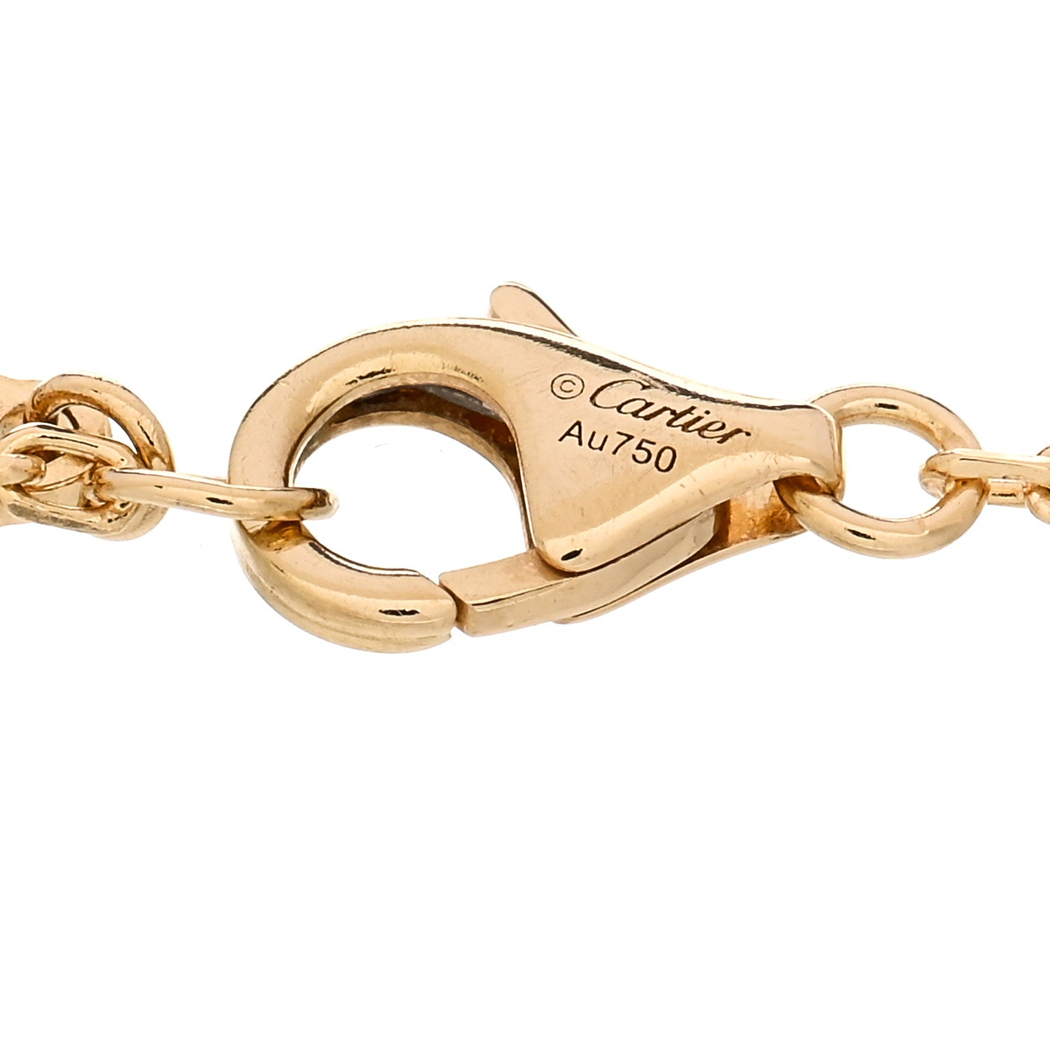 Cartier 18K Yellow Gold Diamond SM D'Amour Bracelet 3 of 4