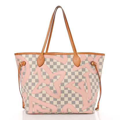 Louis Vuitton Damier Azur Tahitienne Neverfull MM 3 of 11