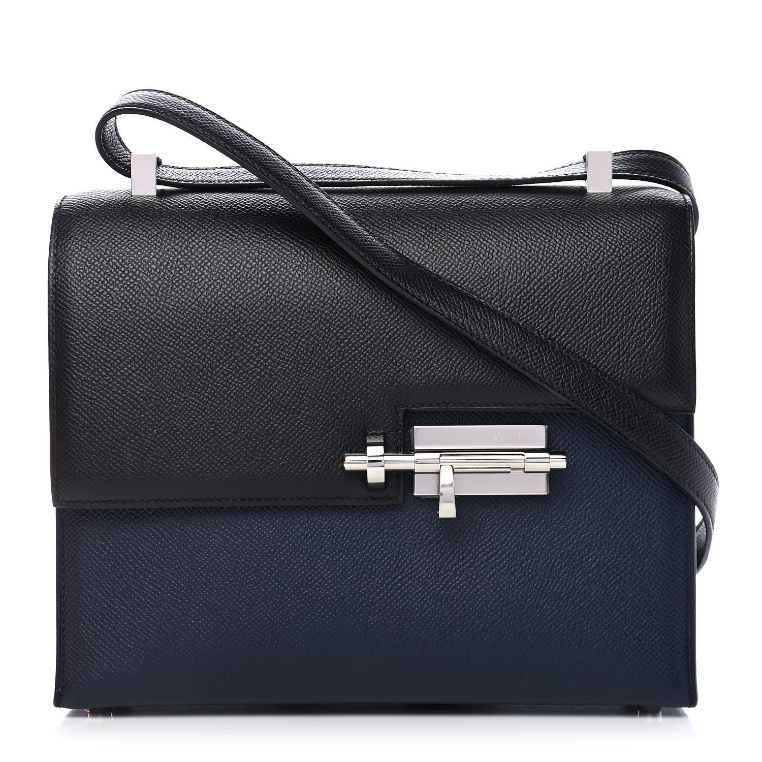 Hermes Epsom Verrou 21 Black Bleu Nuit 1 of 9