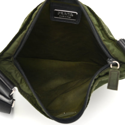 Prada Nylon Vela Flat Messenger Bag Mimetico 5 of 12