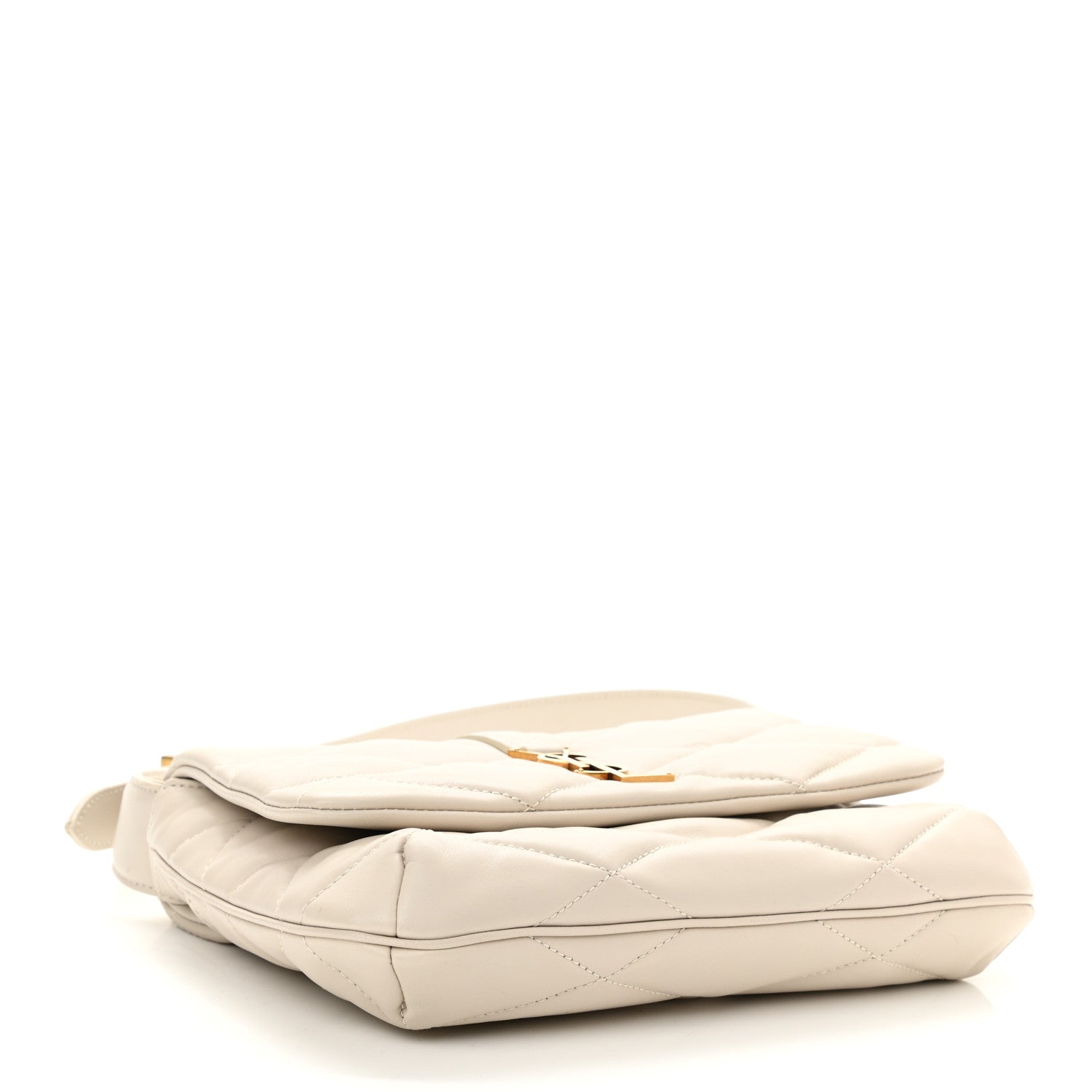Saint Laurent Lambskin Quilted Le 57 Diamond Shoulder Bag Crema Soft 4 of 8