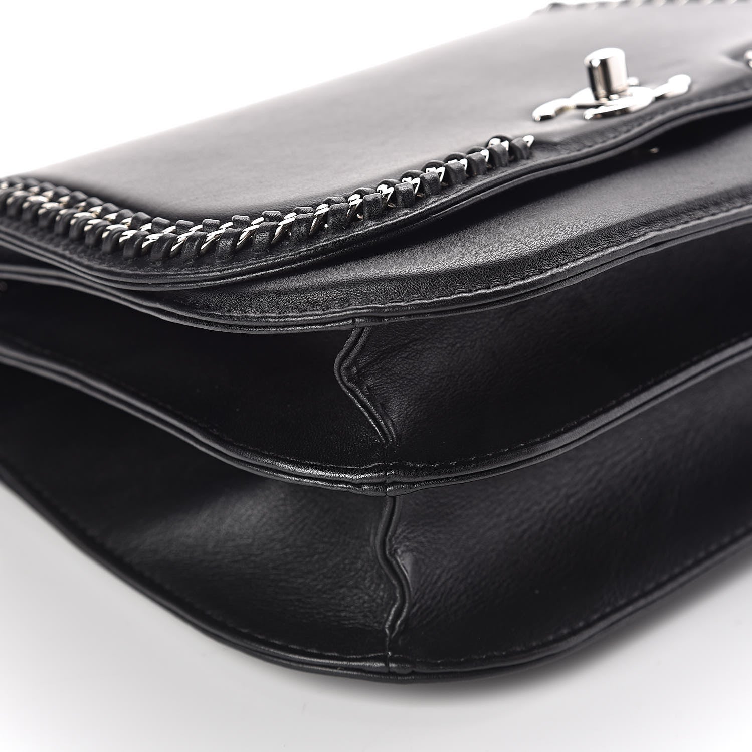 Chanel Calfskin Medium Braided Chic Flap Black 8 of 11