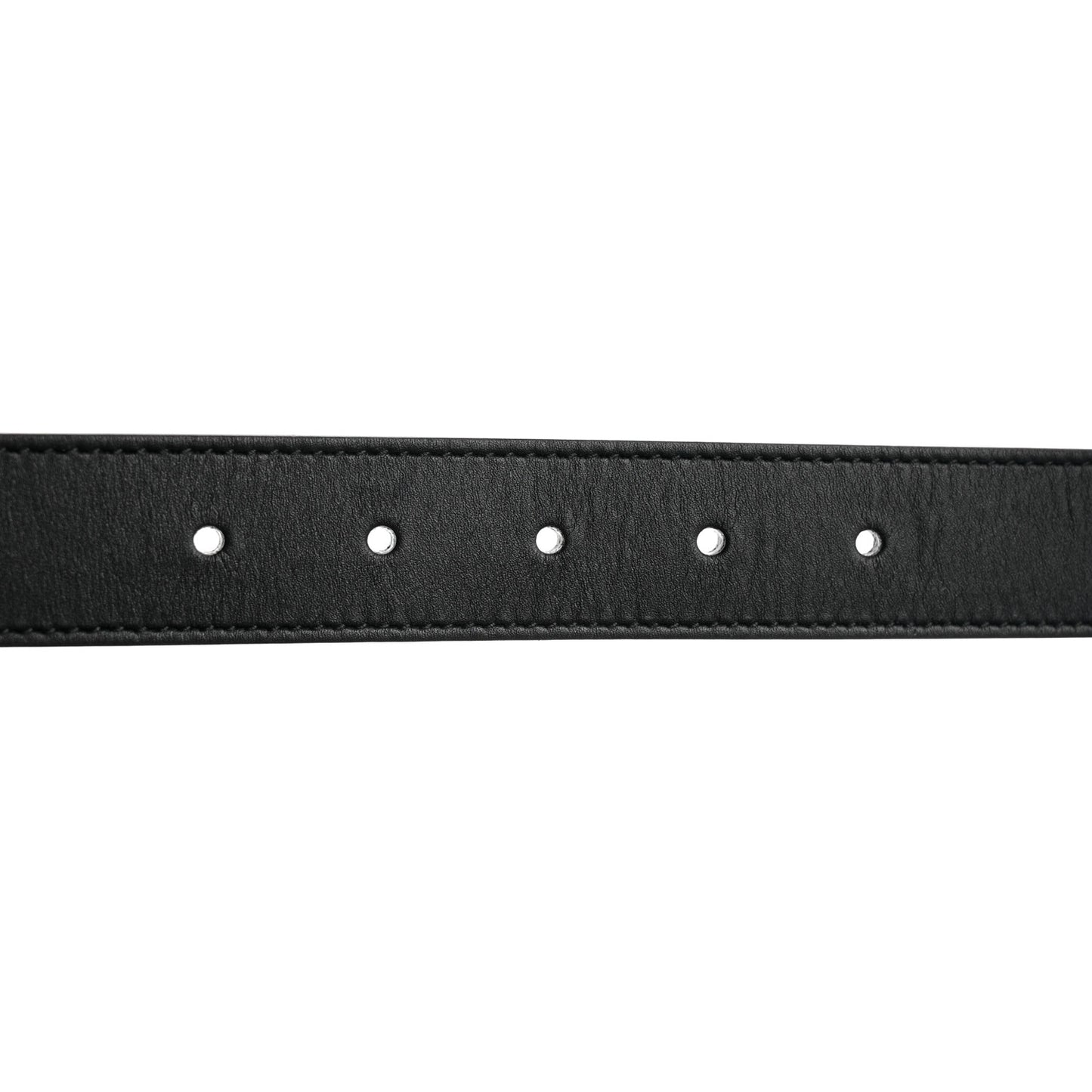 Moon Calfskin Double G 30mm Belt 75 30 Black