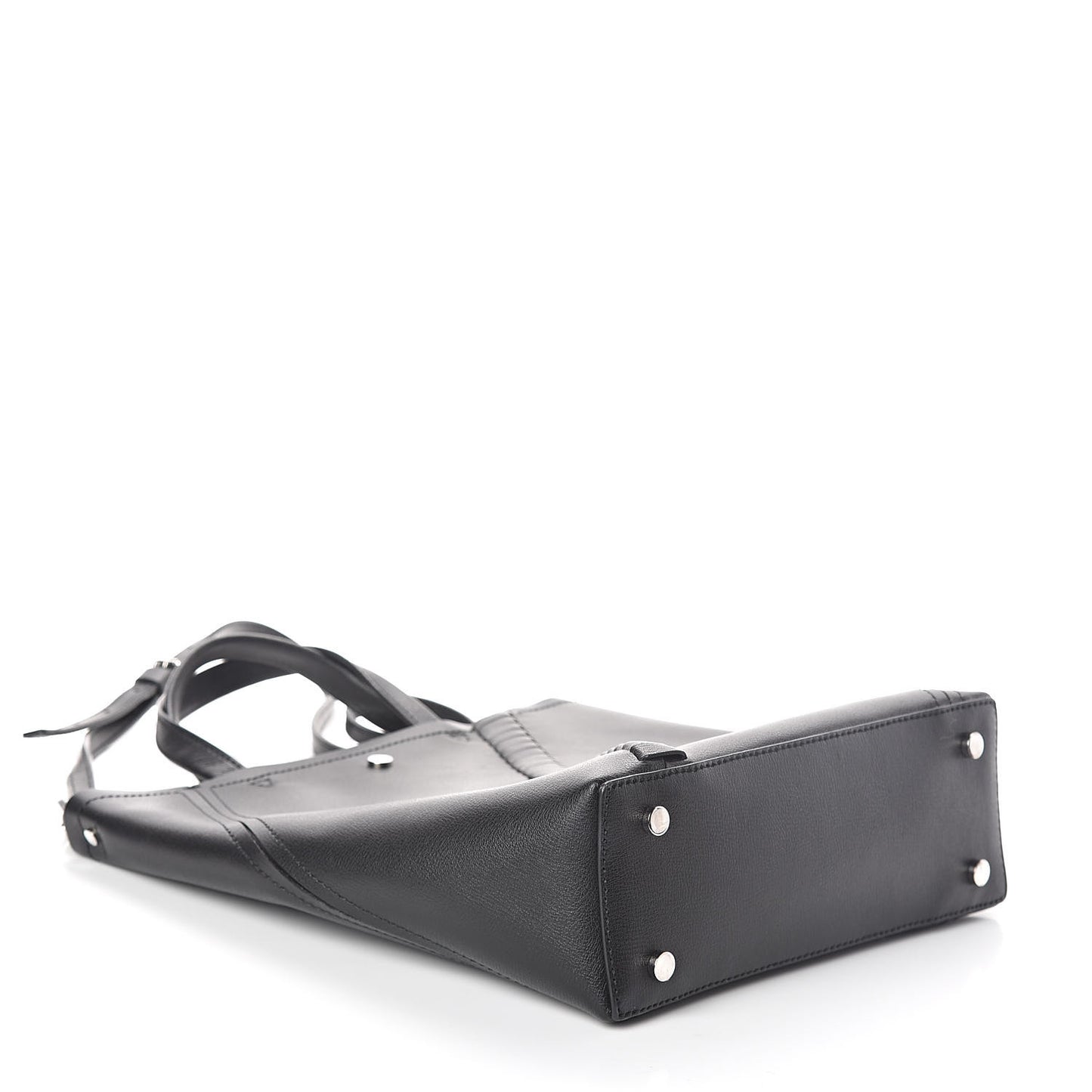 Calfskin Hex Tote Black