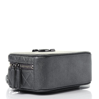 Chanel Metallic Caviar Small Coco Curve Vanity Bag Black Ruthenium 3 of 11