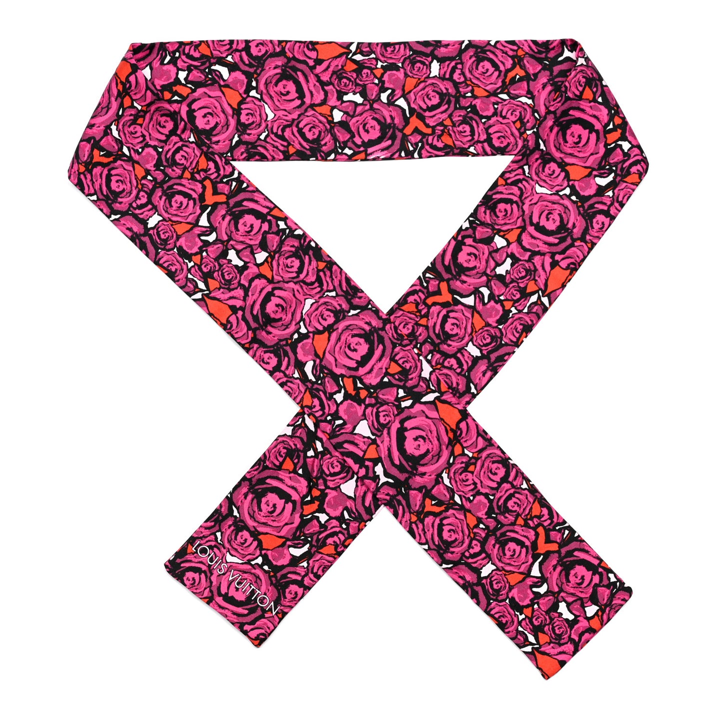 Rock n Roses Silk Bandeau Pink