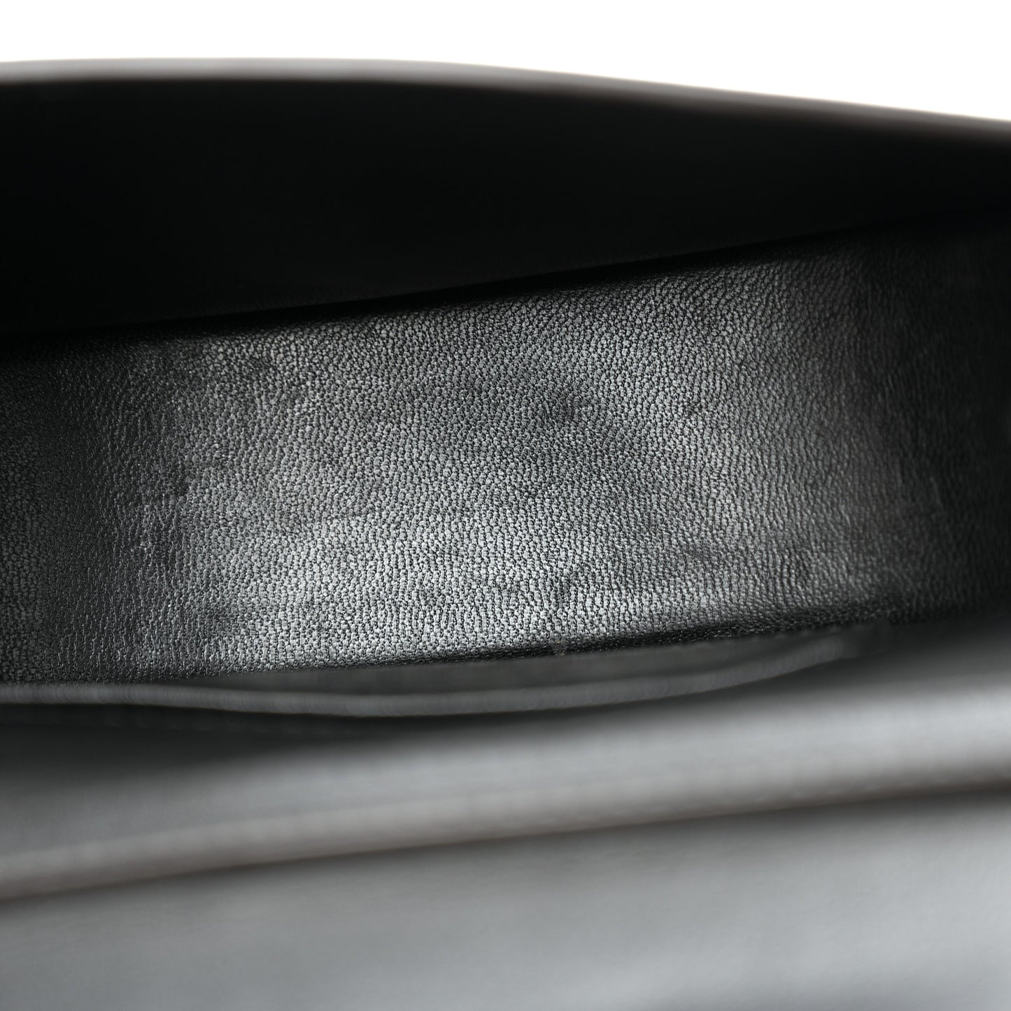 Calfskin Small Nile Bracelet Minaudiere Bag Black