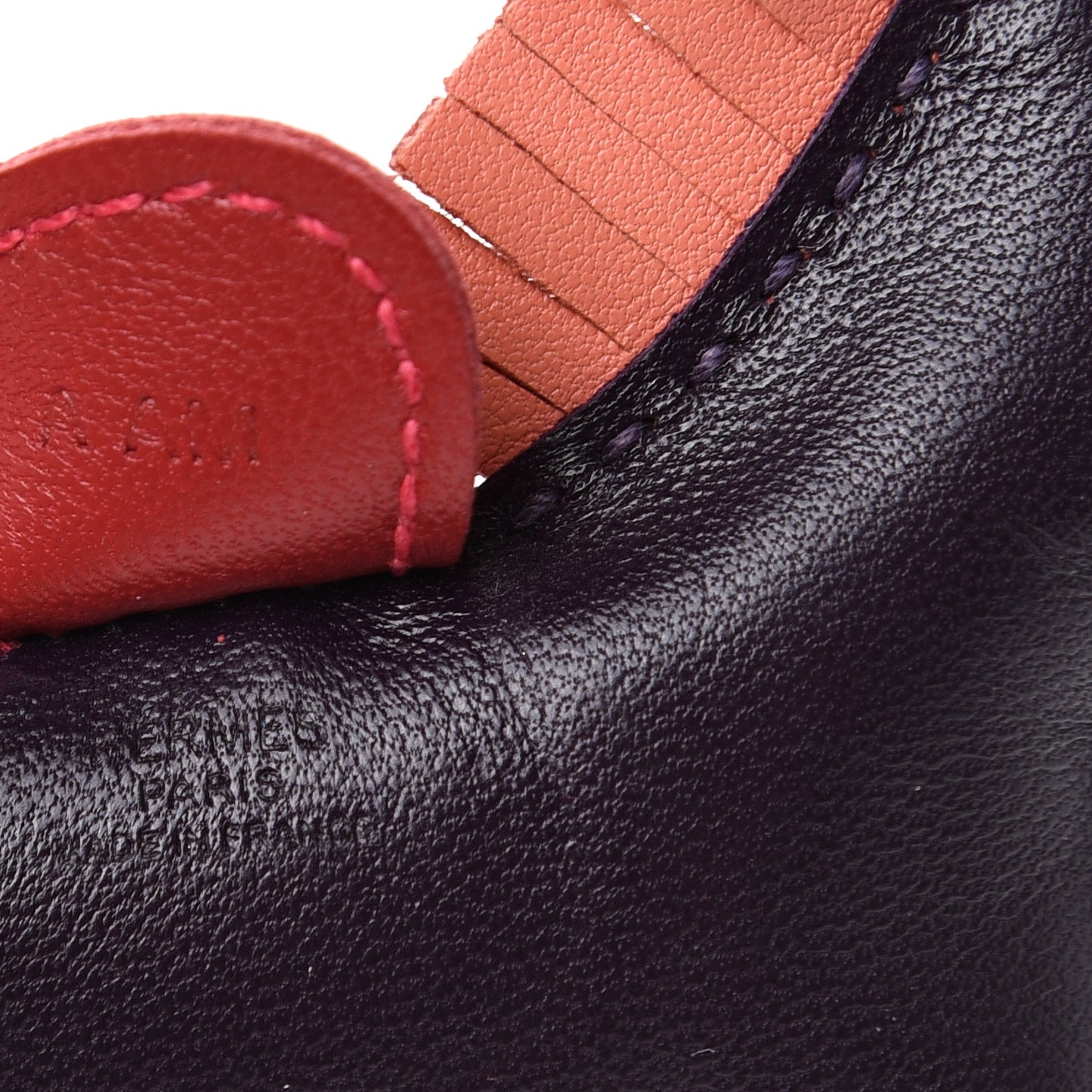 Milo Lambskin Grigri Rodeo Horse Bag Charm PM Raisin Flamingo Rouge Vif Argile