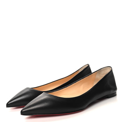 Christian Louboutin Shiny Nappa Ballalla Flats 35 Black 3 of 7