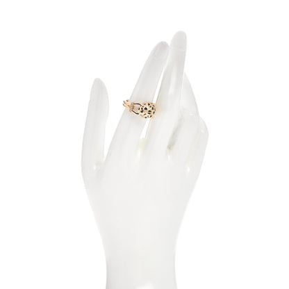 Cartier 18K Yellow Gold Diamond Black Lacquer Tsavorite Panthere De Cartier Ring 53 6.5 2 of 6