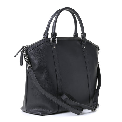 Gucci Calfskin Medium GG Charm Convertible Dome Satchel Black 2 of 4
