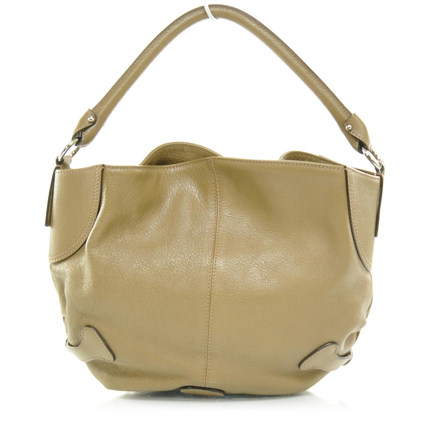 SALVATOREFERRAGAMOCalfskinGanciniBuckleHoboTan