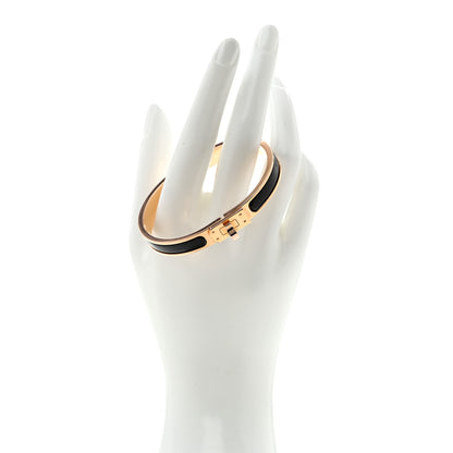 Hermes Enamel Mini Clic Kelly Bracelet PM Black 2 of 4