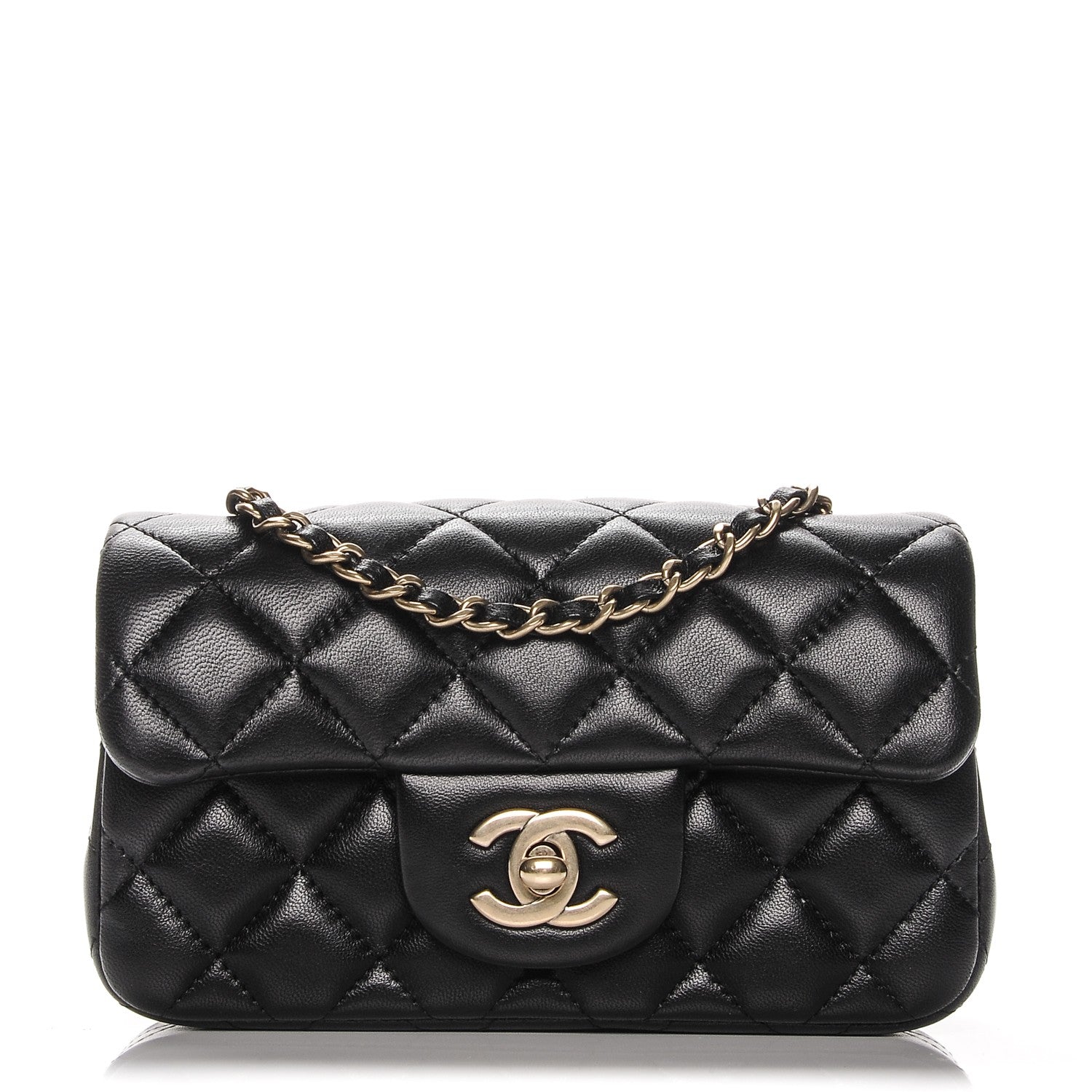 Chanel Lambskin Quilted Extra Mini Flap Black 1 of 6