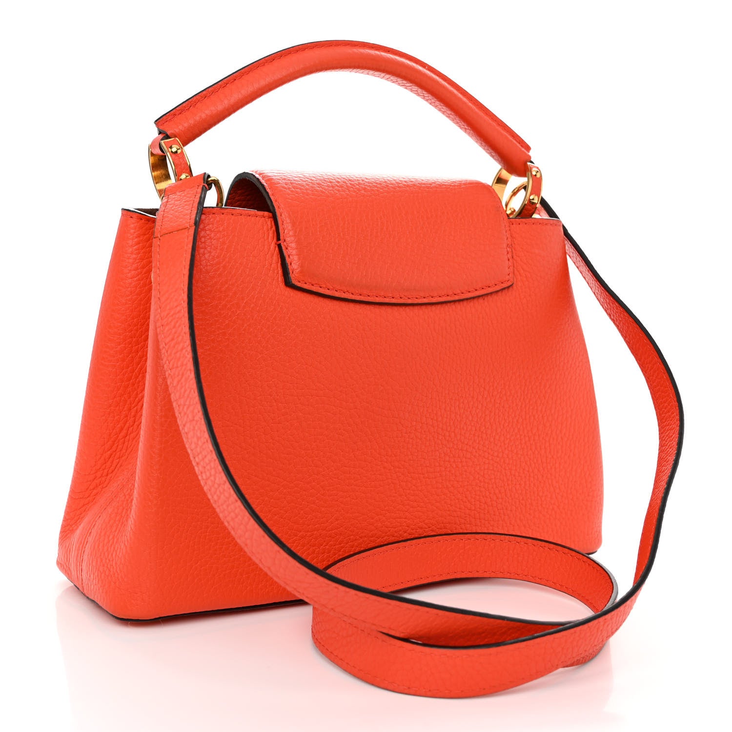 Louis Vuitton Taurillon Capucines BB Tonic Orange 3 of 12