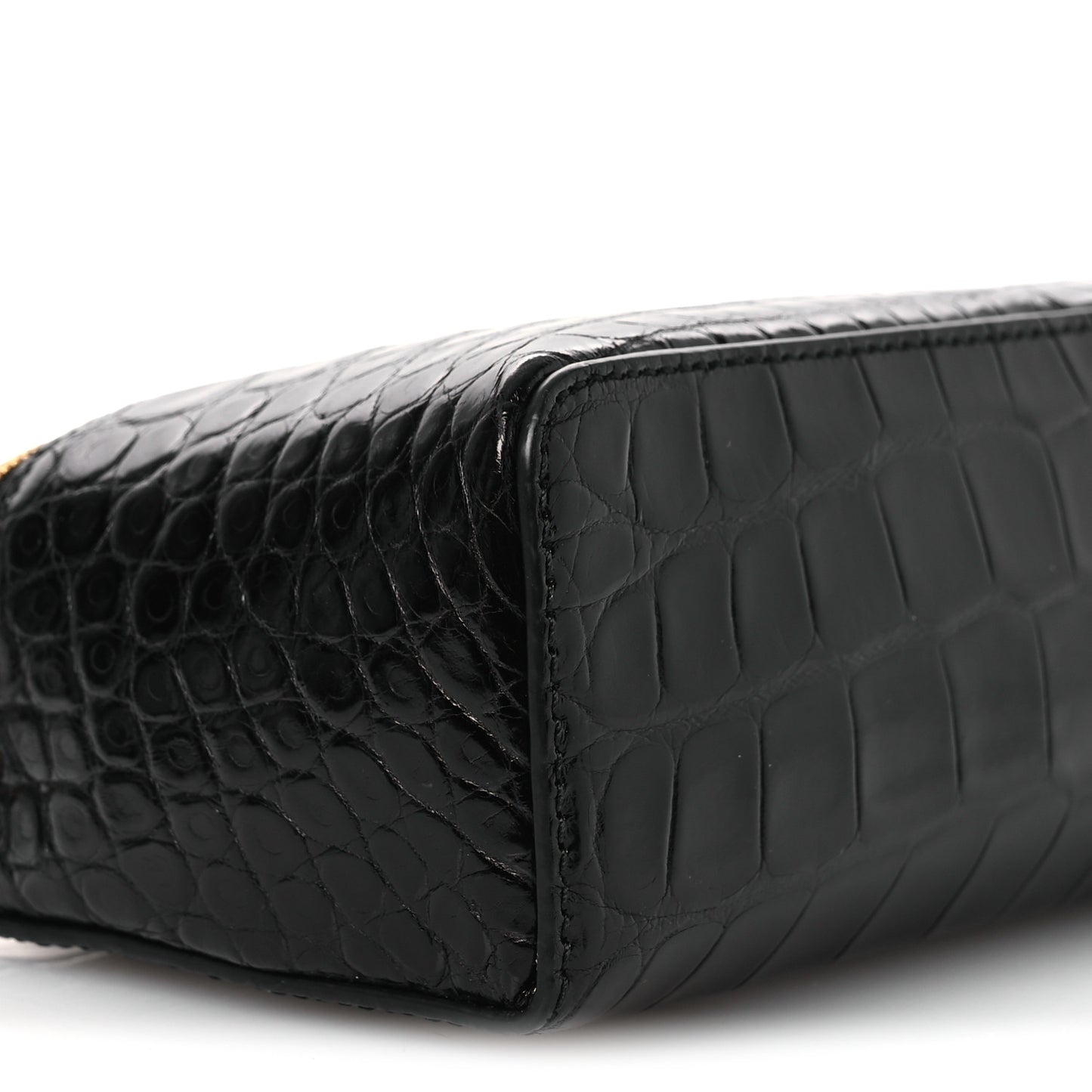 Glazed Alligator L19 Extra Pocket Pouch Black