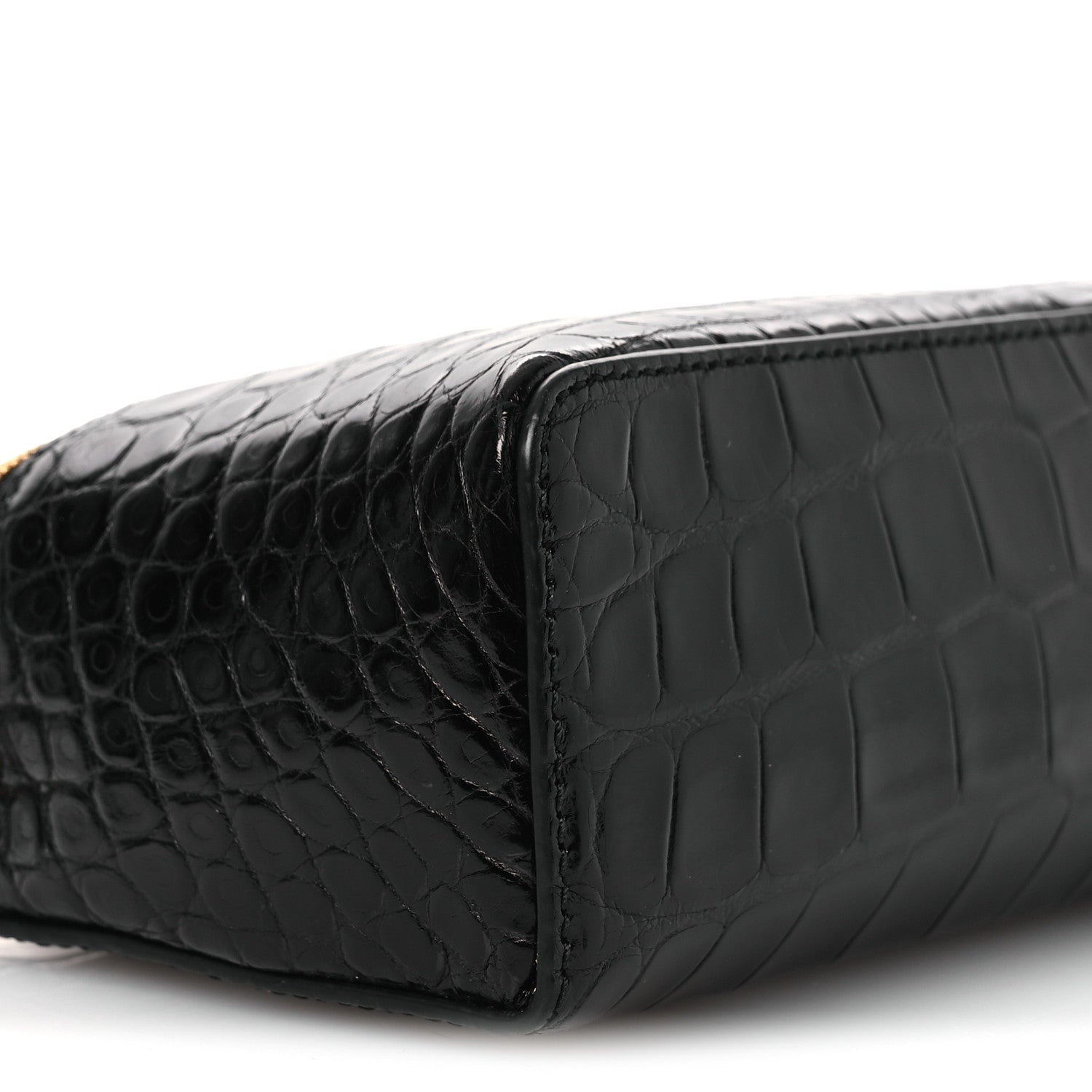 Loro Piana Glazed Alligator L19 Extra Pocket Pouch Black 8 of 10